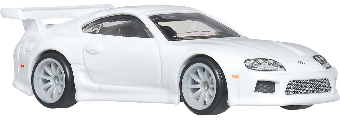 Hot Wheels Premium Fast & Furious Brian O'Conner 5-Car Collector Set | 1:64 Scale Die-Cast Vehicles | Ford F-150 SVT Lightning, Nissan Skyline GT-R, Ford Escort RS1600 & Toyota Supra | Mattel