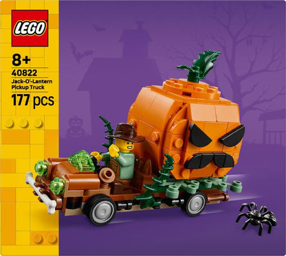 LEGO® Jack-O’-Lantern Pickup Truck 40822 Halloween Toy, 177 Pieces