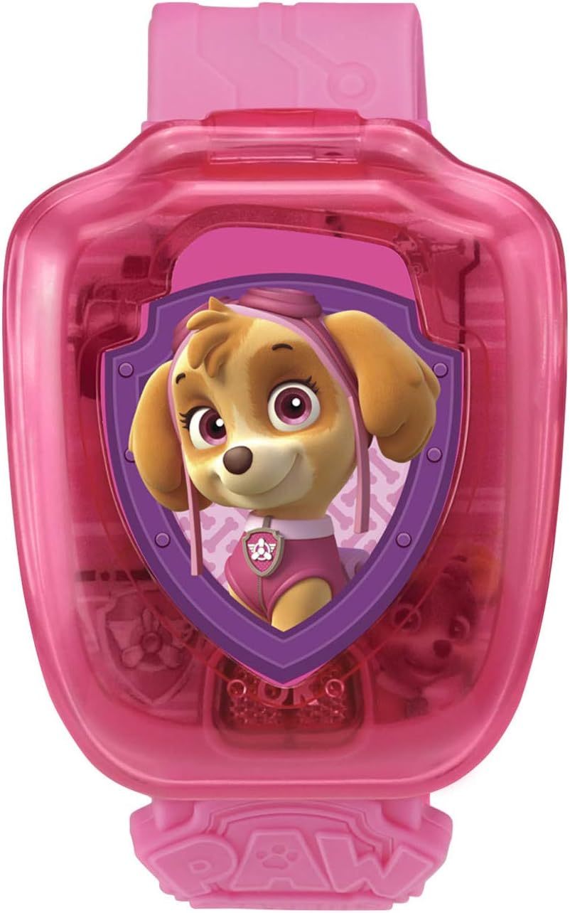VTech PAW Patrol Skye Learning Watch, Pink | Interactive Educational Watch with 4 Learning Games, Alarm, Timer, Clock & Cuckoo Clock for Kids
