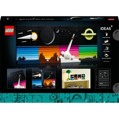 LEGO 21340 Ideas Tales of the Space Age Building Set for Adults – Space-Themed 3D Postcard Display Model (688 Pieces)