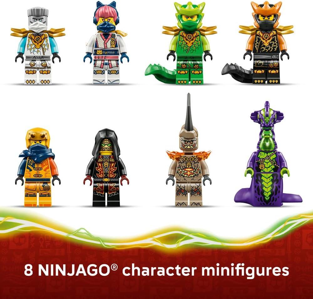 LEGO NINJAGO 71859  The Dragon of Life - Ninja Toy w/a Dragon Figure, Mini Monster Mech, 8 Minifigures and Swords - Birthday Gift for 8+ Year Old Boys & Fans