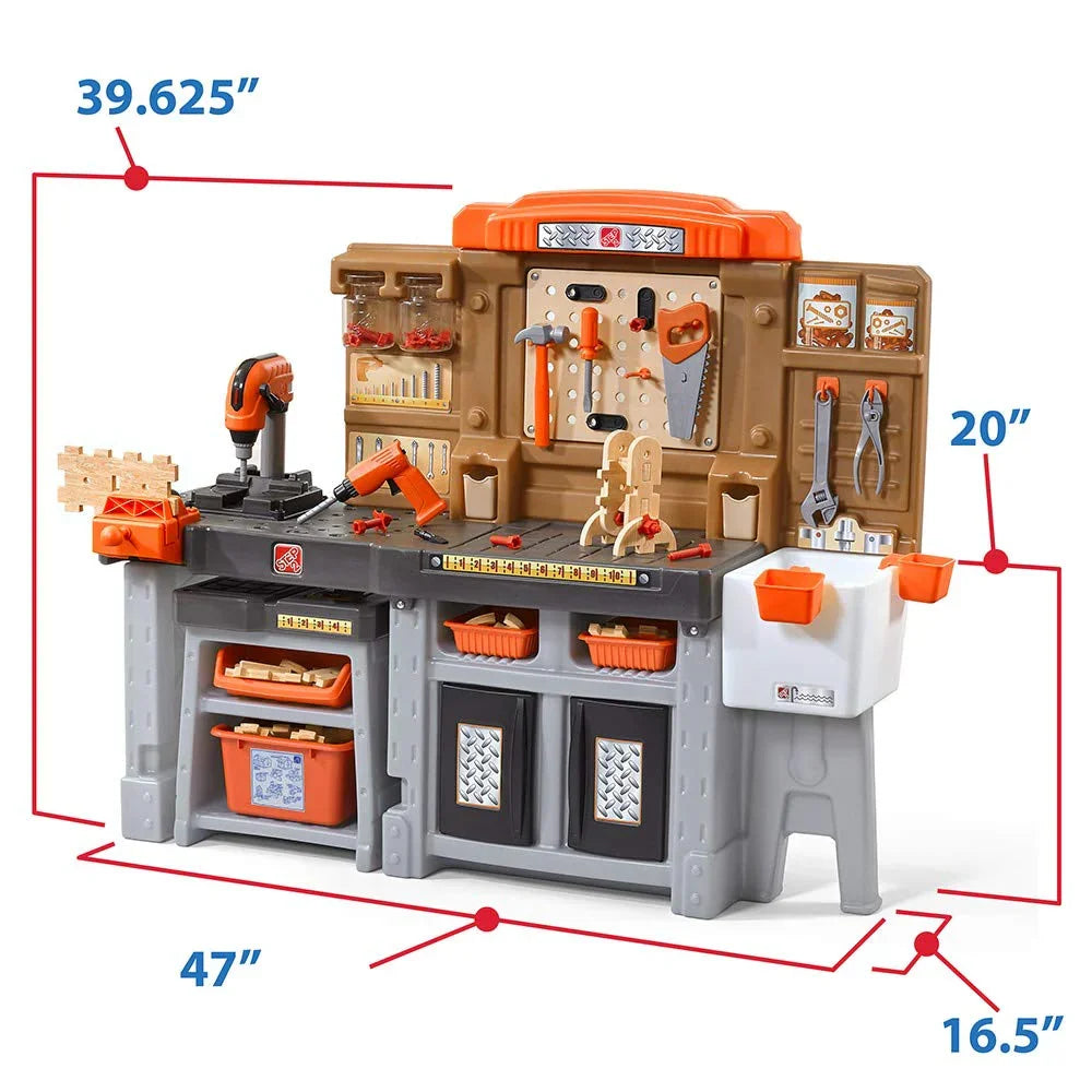 Step2 Pro Play Workshop & Utility Bench – Kids Toy Tool Set for Indoor/Outdoor Play - Jaiman Toys