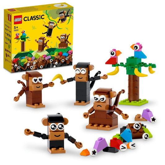 LEGO Classic Creative Monkey Fun 11031 Building Toy Set (135 Pieces)