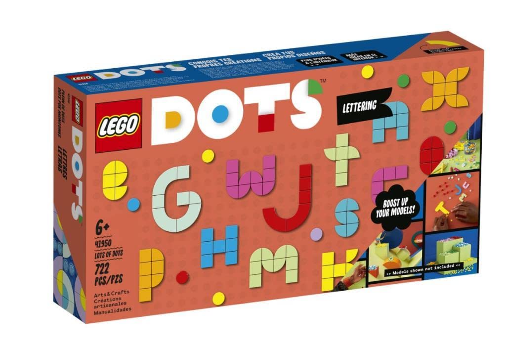 (Box Damage) LEGO DOTS Lots of DOTS  Lettering 41950 DIY Craft Decoration Kit (722 Pieces)