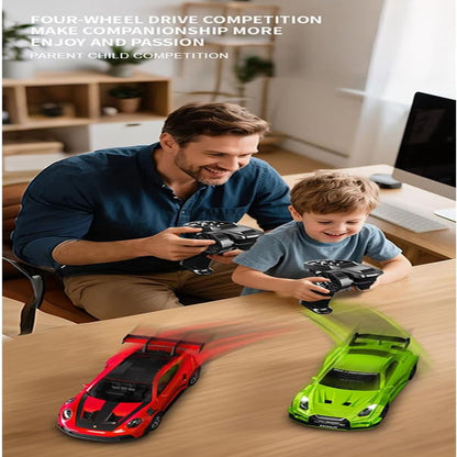 Hstar 1:43 RC Drift Car  2.4GHz 4WD Alloy 20 km/h High-Speed RC Racing Car with Gyro – (Red)