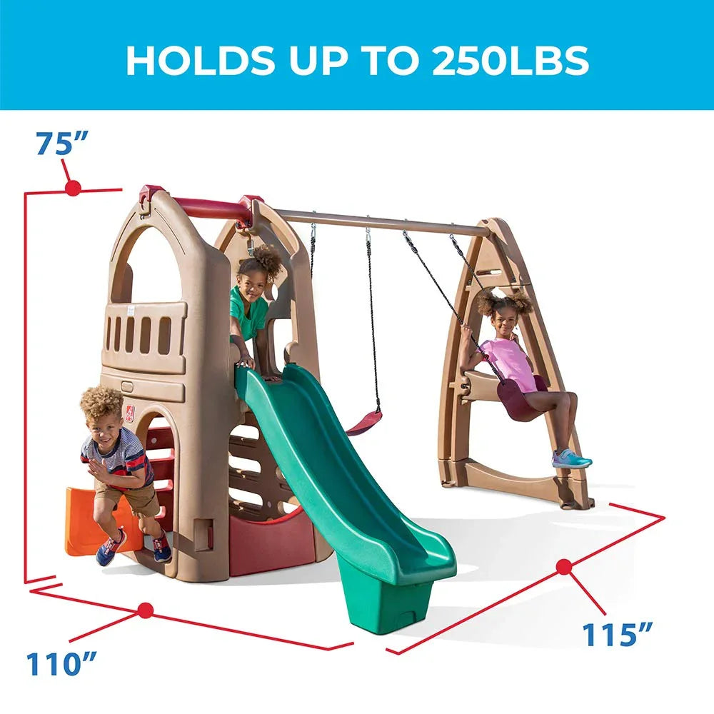 Step2 Naturally Playful Playhouse Climber & Swing Set Extension | Outdoor Playset for Kids - Jaiman Toys