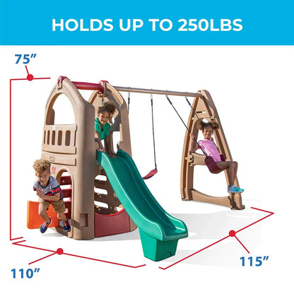 Step2 Naturally Playful Playhouse Climber & Swing Set Extension | Outdoor Playset for Kids - Jaiman Toys