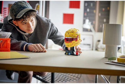 LEGO 43022 Editions Scuderia Ferrari HP Lewis Hamilton Helmet - F1 Merchandise - Display Model Kit w/Collectible Minifigure - Gift for 14+ Year Old Boys & Adult Motorsport Fans