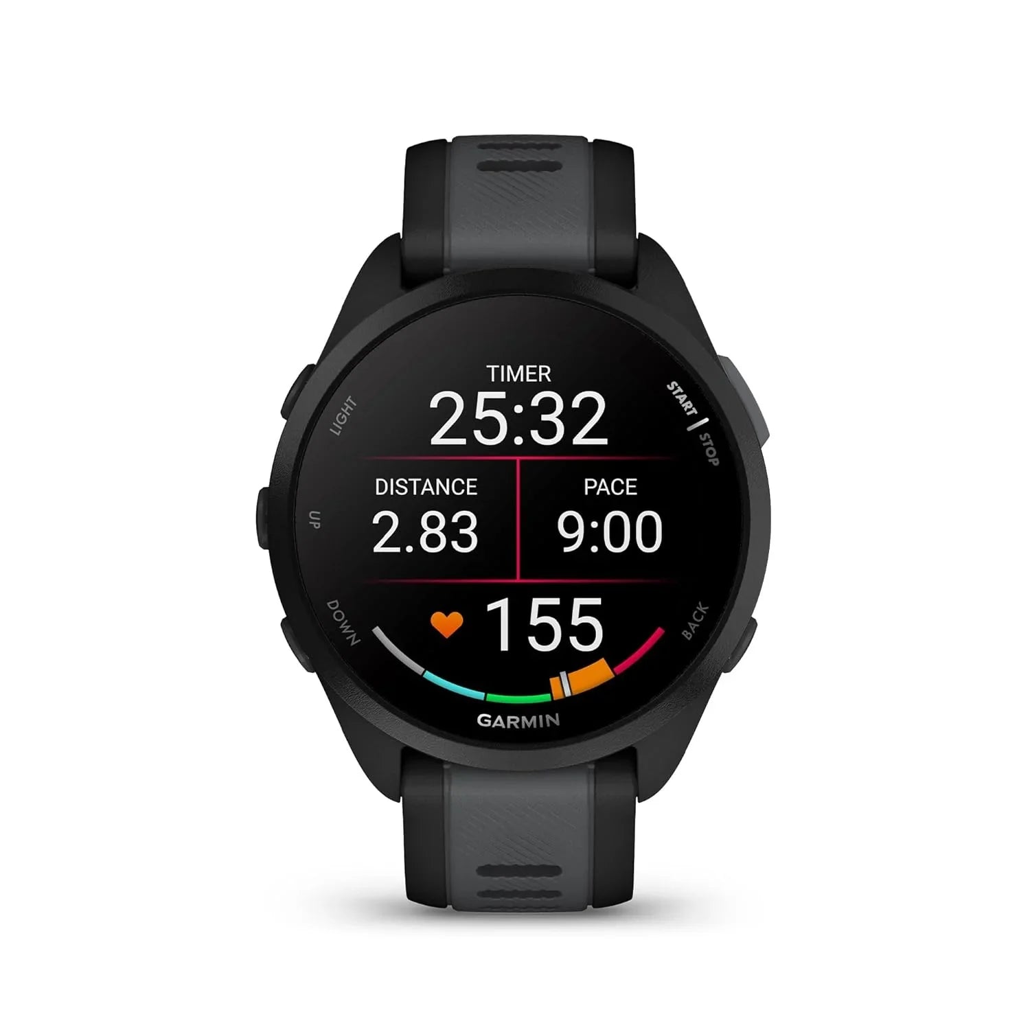 Garmin Forerunner 165 Music, Running Smartwatch, Colorful AMOLED Display, Training Metrics and Recovery Insights, Music on Your Wrist, Black/Slate Gray - Jaiman Toys