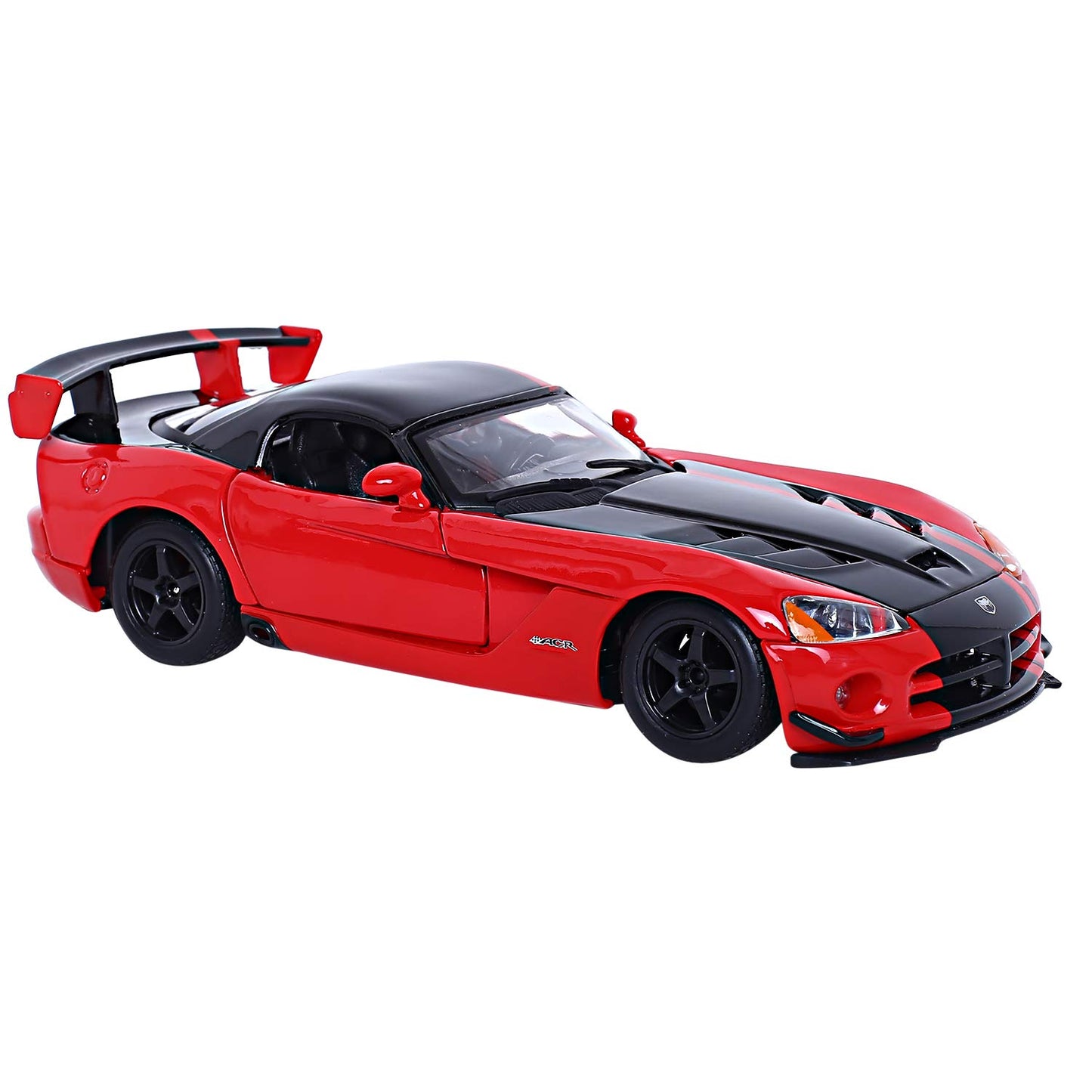 Bburago Die-Cast 1:24 Scale Dodge Viper SRT 10 ACR Car (Red/Black), (18-92114)