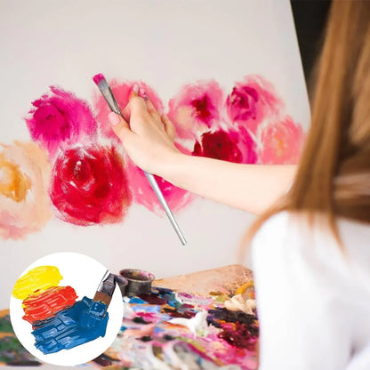 Artistry 24 Pcs Paint Brush Set, Acrylic Painting Brushes Kit with Knife Canvas Storage Bag, for Acrylic Oil Watercolor Gouache Painting Beginners - Jaiman Toys