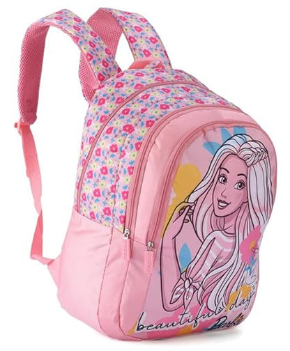 Striders Barbie School Backpack – 16 Inch Beautiful Days Pink Girls School Bag with Multiple Compartments