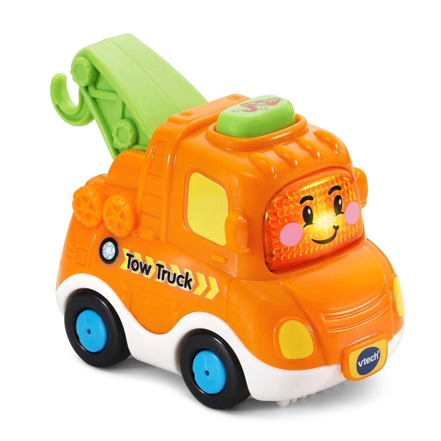 VTech Go! Go! Smart Wheels Tow Truck | Interactive SmartPoint Vehicle with Lights, Sounds & Songs | Educational Toy for Ages 1–5