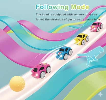 Magic Induction 2.4GHz RC Car for Kids – Intelligent Sensor Stunt Car with Chase & Follow Modes, Music, LED Lights & Rechargeable Battery