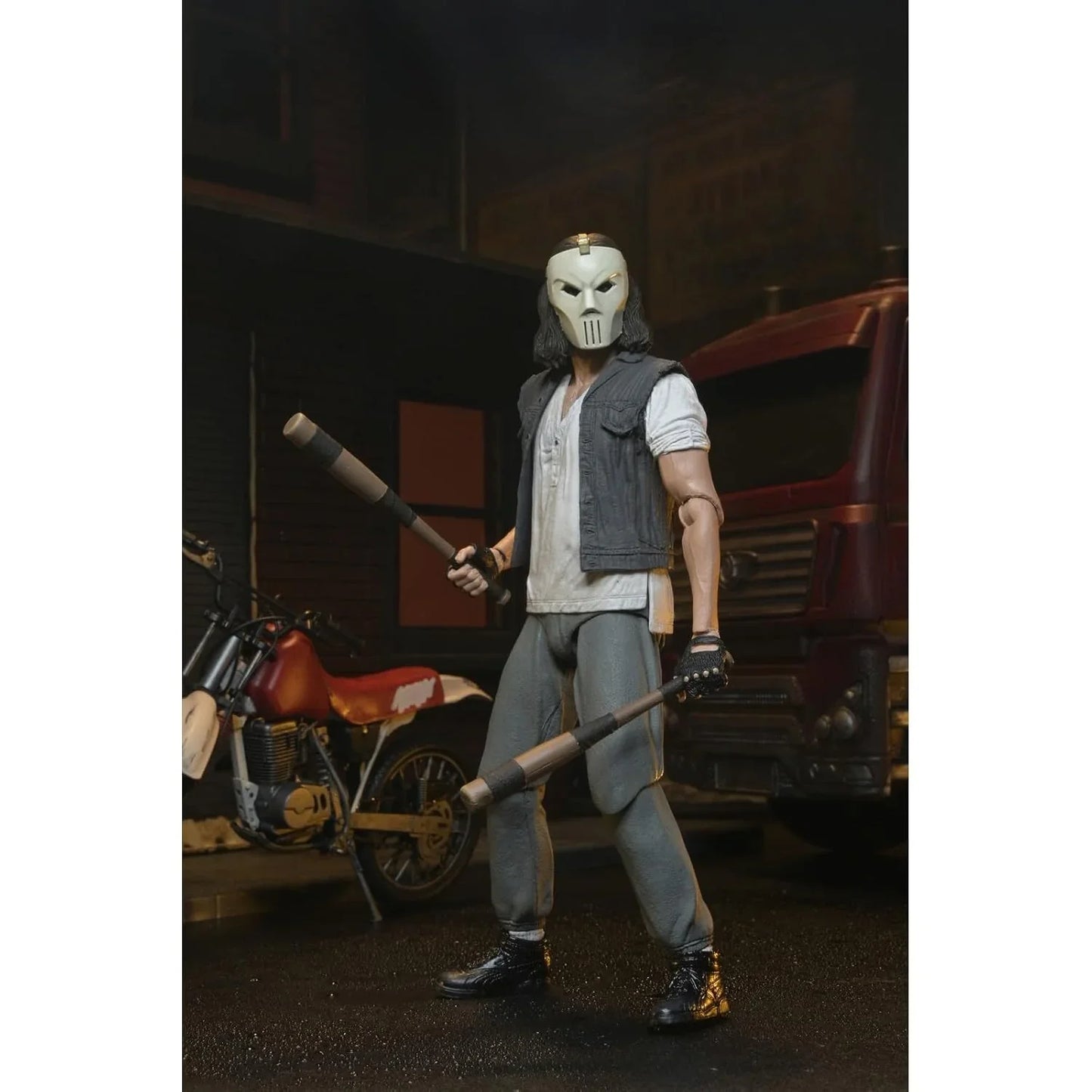 NECA TMNT Casey Jones Action Figure with Dirtbike & Accessories – 7" Collectible - Jaiman Toys