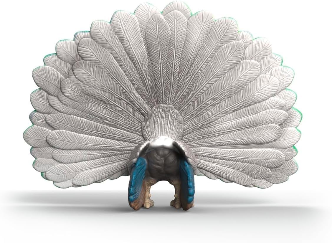 Schleich Farm World - Peacock Toy Figurine - Kids Ages 3+ | 14926 | Farm Animal Figurine, Realistic Animal Toys, Barn Toy for Kids 3+, Screen-Free Imaginative Pretend Play, Montessori
