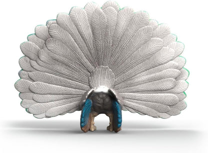 Schleich Farm World - Peacock Toy Figurine - Kids Ages 3+ | 14926 | Farm Animal Figurine, Realistic Animal Toys, Barn Toy for Kids 3+, Screen-Free Imaginative Pretend Play, Montessori