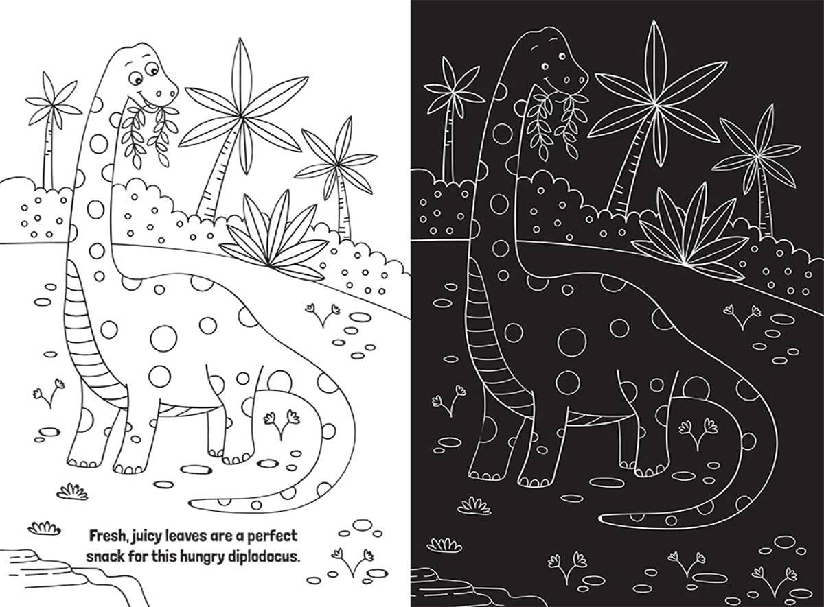 Dinosaurs: Scratch Art by Bookoli - Jaiman Toys