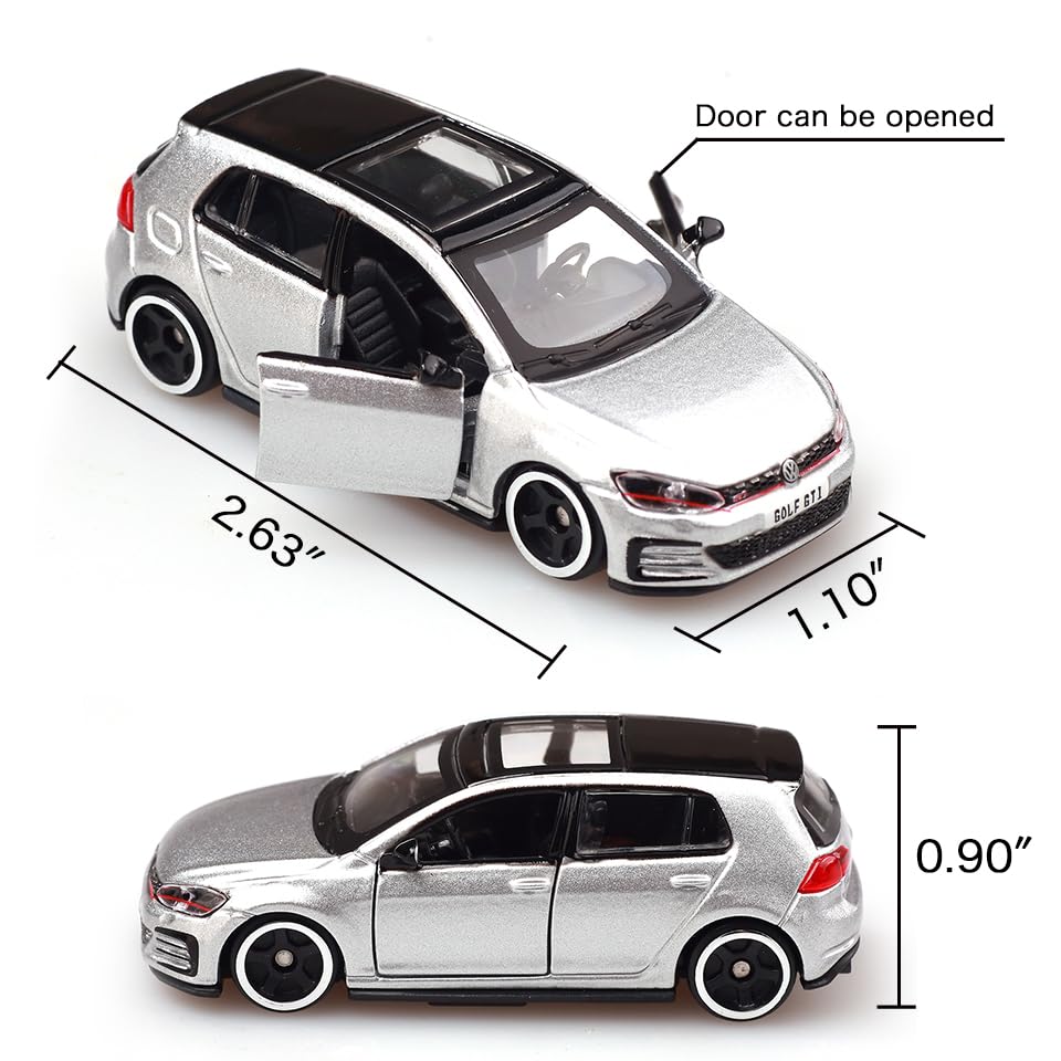 Bburago Volkswagen Golf GTI 2017 Silver 1:64 Die-Cast Model Car