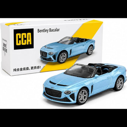CCA 1:64 Bentley Bacalar S27-01 Die-Cast Model Car – Light Blue Luxury Convertible | Premium Collectible Miniature Car