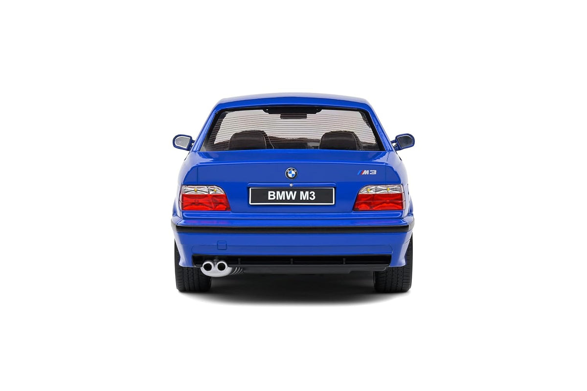 (Damaged Box) Solido 1:18 BMW E36 M3 Coupe Blue Die-Cast Collectible Model Car