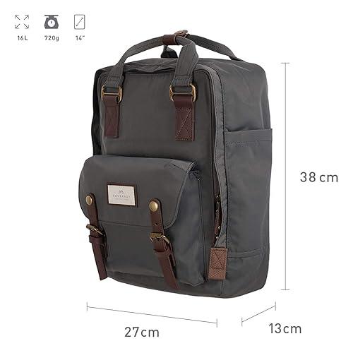 Doughnut Macaroon Multicolor 16L Backpack – Lightweight Water-Repellent Daypack for Girls & Women (Travel, School, College, Daily Use) - Jaiman Toys