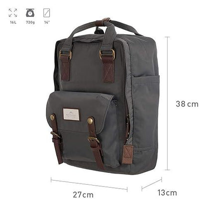 Doughnut Macaroon Multicolor 16L Backpack – Lightweight Water-Repellent Daypack for Girls & Women (Travel, School, College, Daily Use) - Jaiman Toys