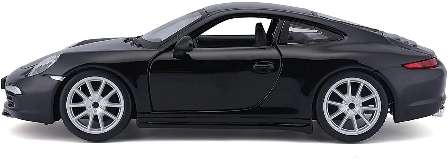 Bburago 1:24 Scale Die‑Cast Model – 2013 Porsche 911 Carrera S (991) in Black - Jaiman Toys