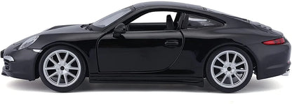 Bburago 1:24 Scale Die‑Cast Model – 2013 Porsche 911 Carrera S (991) in Black - Jaiman Toys