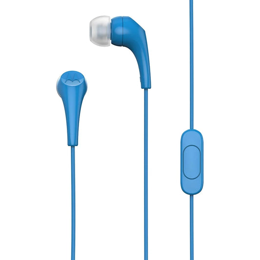Motorola Earbuds 2 Wired in Ear Headphone with Mic (Blue) - Jaiman Toys