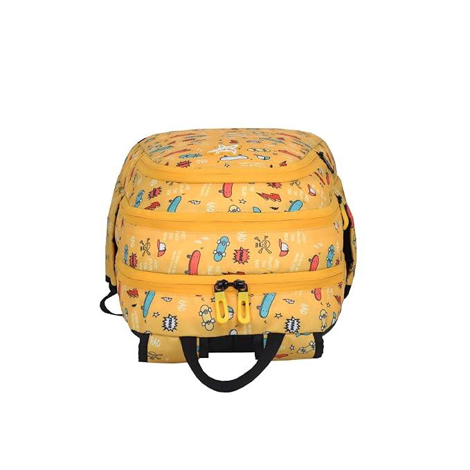 Arctic Fox Bitsy Skate Yellow 21 Liters School Backpack for Boys and Girls - Jaiman Toys
