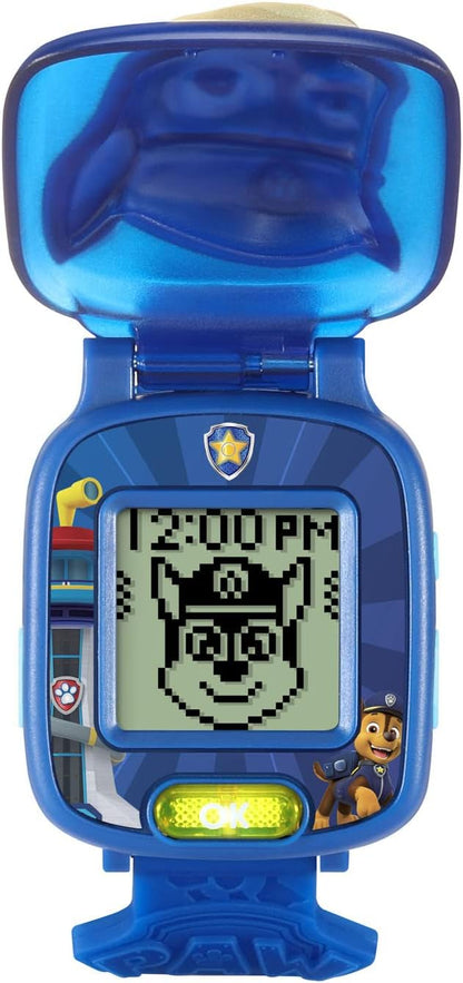VTech PAW Patrol Learning Pup Watch – Chase | Interactive Educational Watch with 4 Learning Games, Clock, Alarm, Timer & Cuckoo Clock for Kids Age 3-6 Years