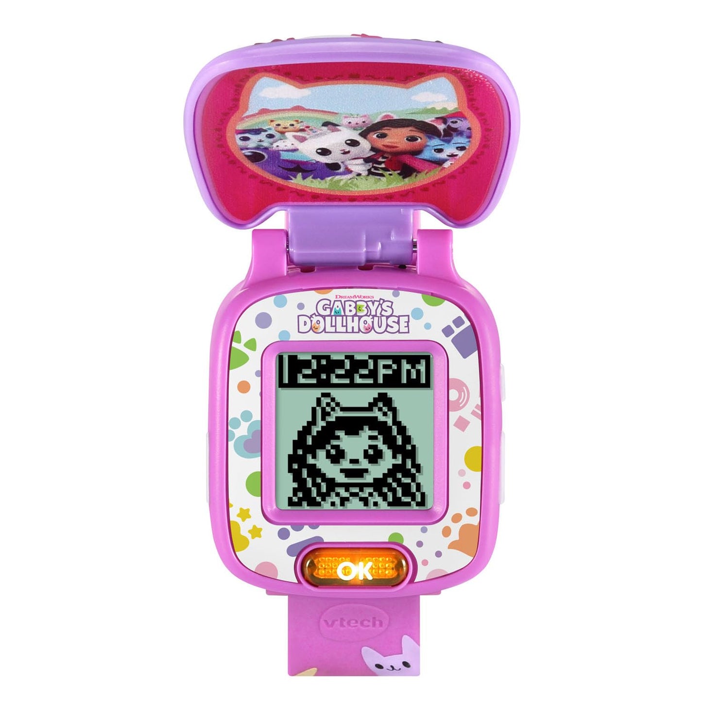 VTech Gabby's Dollhouse Time to Get Tiny Learning Watch | Interactive Kids Digital Watch with Games, Alarm & Clock | Ages 3+