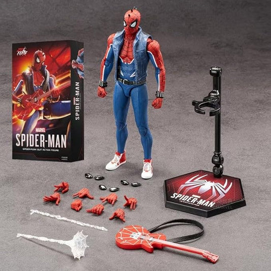 ZD Toys 1/10 Scale Spider-Man Spider-Punk Action Figure Non-Light-Up| Marvel Superhero Collectible Figure (1950-04)
