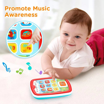Hola! My Baby Tablet Mobile Tab with Music & Lights – ABC, Numbers, Colors Interactive Learning Toy for Toddlers | Multicolor, Ages 3+ - Jaiman Toys