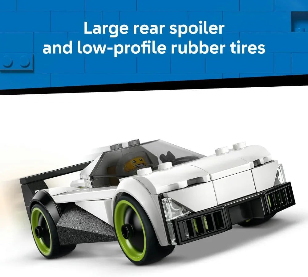 LEGO City - 60489 Jet vs. Car Toy - Building Kit w/Plane, Supercar Plus Pilot & Driver Minifigures - Creative Birthday Gift Idea for 6+ Year Old Boys