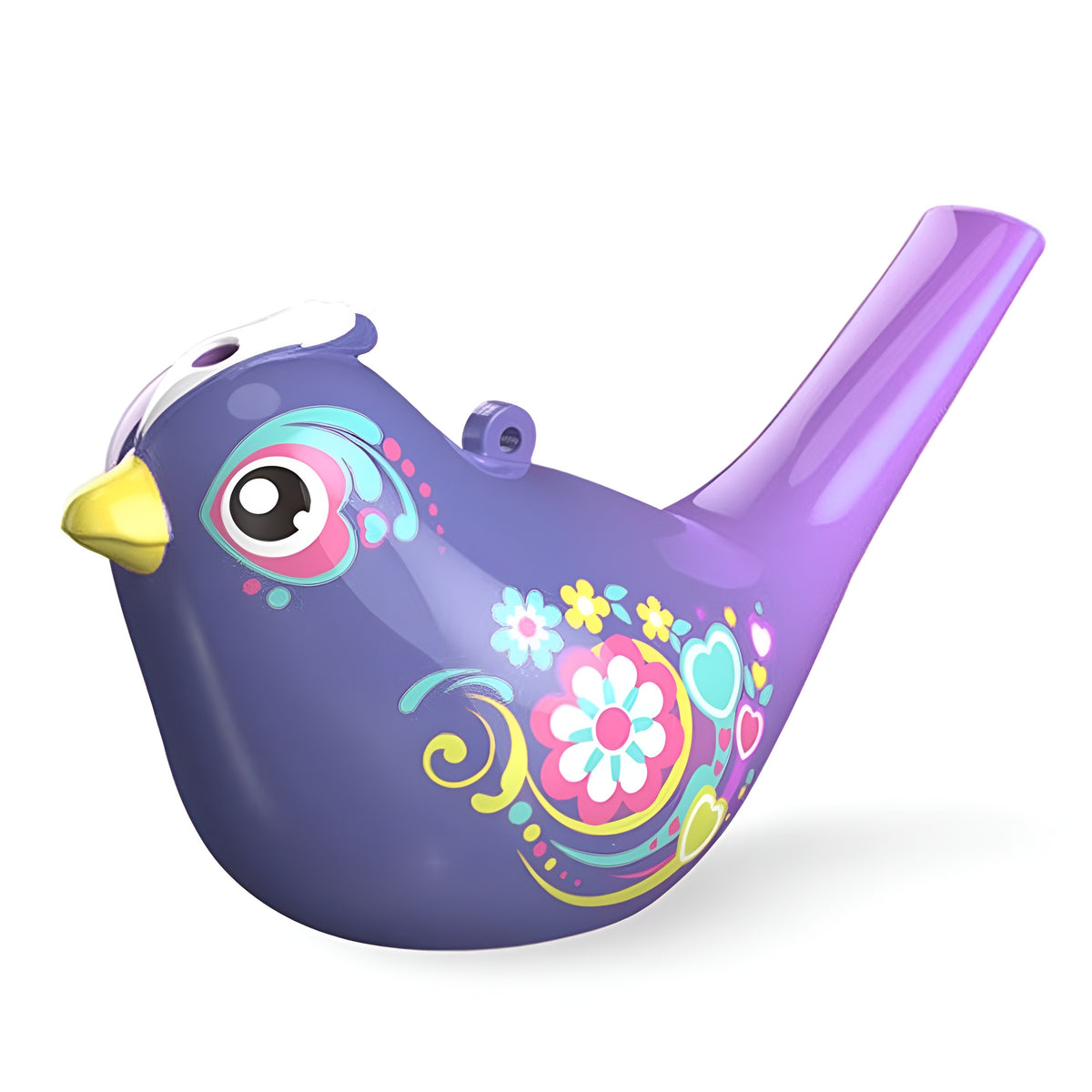 Hola Magic Colour-Changing Bird Whistle Toy Purple | Water Songbird Sound Whistle with Lanyard Loop for Kids (36M+)