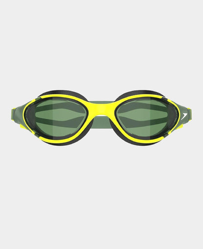 Speedo Unisex Adult Biofuse 2.0 Polarised Tint-Lens Swim Goggles - Black & Green