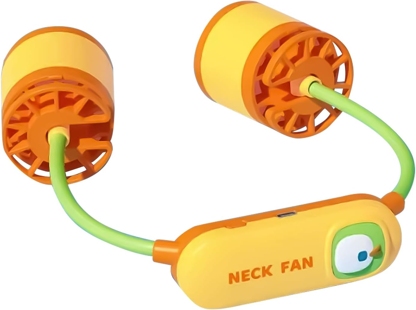 Portable Neck Fan – Dual Turbine Hands-Free Wearable Fan with Flexible Adjustable Band for Travel, Outdoor & Summer Use (Pack of 1)