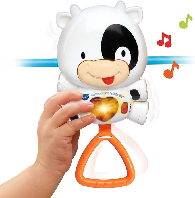 VTech Baby On-The-Moove Activity Bar with Lights, Sounds, Music & Sensory Toys | Stroller, Car Seat & Pushchair Activity Toy