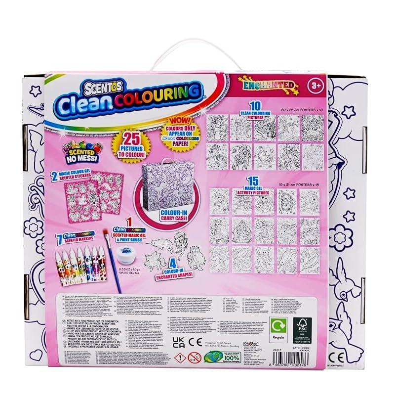 Scentos CleanColouring Markers and Gel Painting Enchanted Unicorn Set - Jaiman Toys
