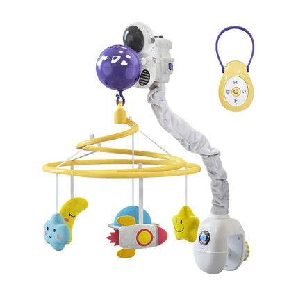 Space Travel Crib Mobile with Music and Lights, Baby Mobile for Crib - Jaiman Toys