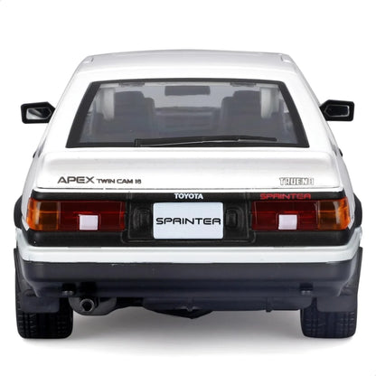 Maisto 1:24 Toyota Sprinter Trueno AE86 White | Licensed Diecast Scale Model Car Collectible