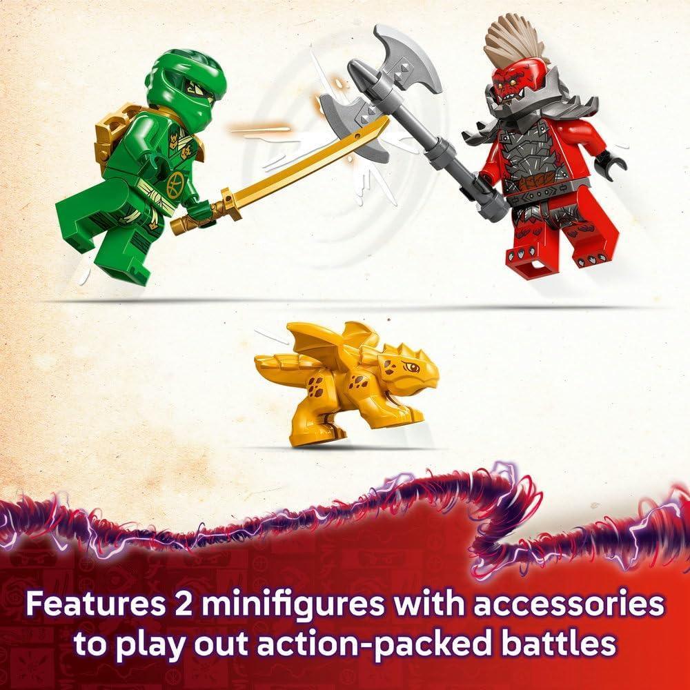 LEGO NINJAGO 71829 Lloyd’s Green Forest Dragon Figure - Building Toy with 2 Minifigures for Imaginative Play, Ninja Gift Idea for 6 Plus Year Old Boys, Girls & Dragons Rising Fans