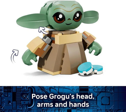 LEGO Star Wars 75443 Grogu's Homestead - Building Toy w/a Grogu Figure & Sorgan Frog, a Catapult & Blue Macarons - Gift for 4+ Year Old Boys, Girls & The Mandalorian Fans