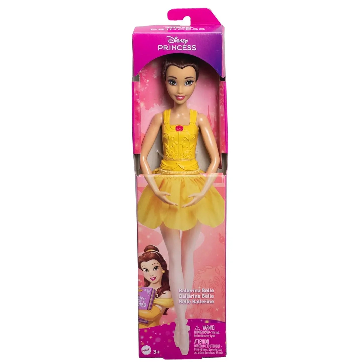 Disney Princess Ballerina Belle Doll | Posable Ballet Toy Inspired by Beauty and the Beast | Gift for Kids