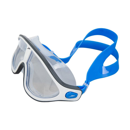 Speedo Rift Smoke Lens Swim Goggles – Unisex Adult Anti-Fog UV Protection Wide Vision Swimming Mask Goggles