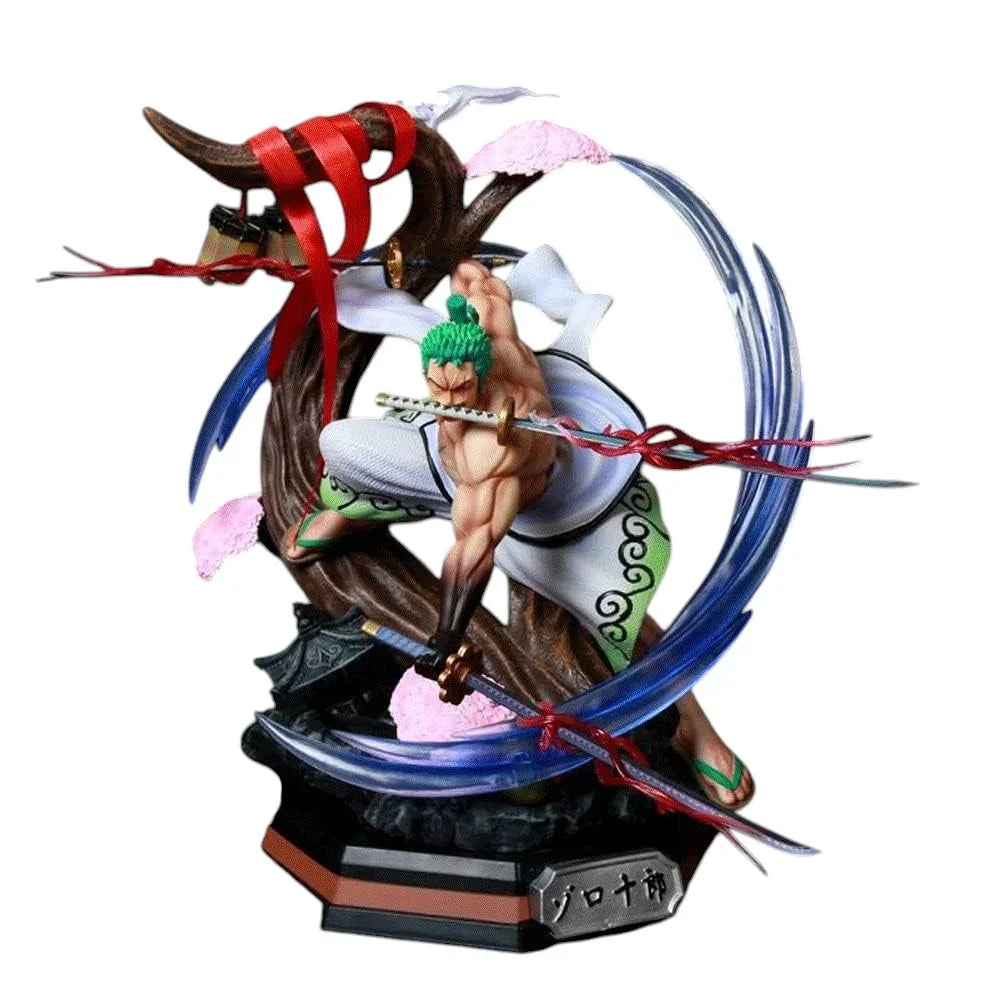 Roronoa Zoro 39cm GK Anime Figure with LED Light | One Piece Collectible Model - Jaiman Toys