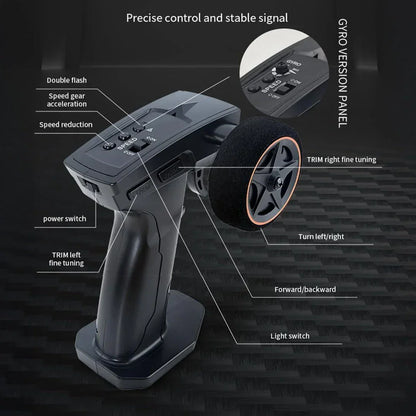 Chassis Model 1:43 RC Drift Race Car 4WD Ready to Go Mini Car Toy With Gyro