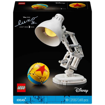 LEGO 21357 Ideas Disney Pixar Luxo Jr. Building Set for Adults – Collectible Pixar Lamp Display Model (613 Pieces)